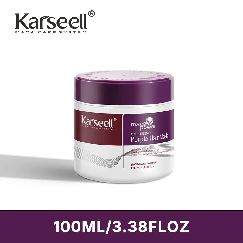 Karseell Purple Hair Mask ✨ Professional Neutralizes Brass & Yellow Tones For Blonde Silver Gray Highlighted Hair