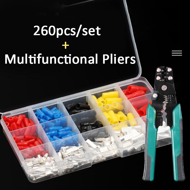 260pcs Durable Copper Terminal Blocks(50%OFF)