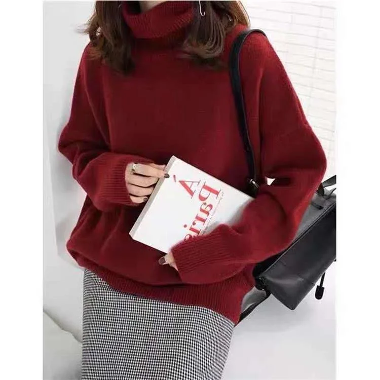 🔥HOT SALE 🔥Women's Loose Fit Turtleneck Sweater