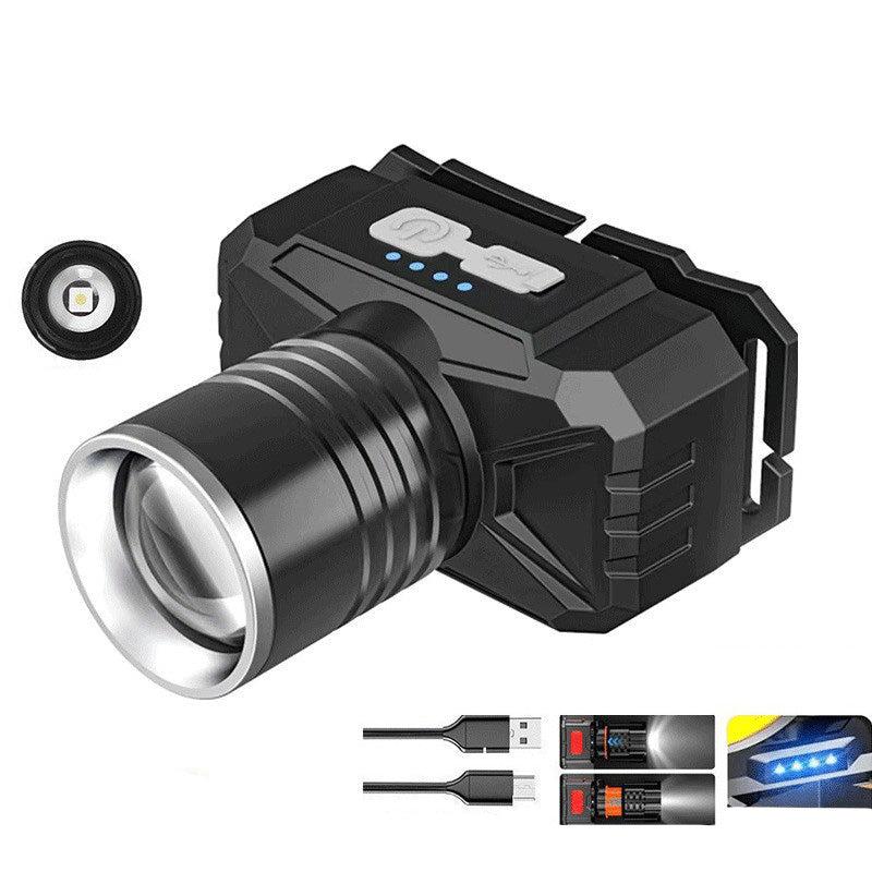Rechargeable LED Headlamp with Motion Sensor