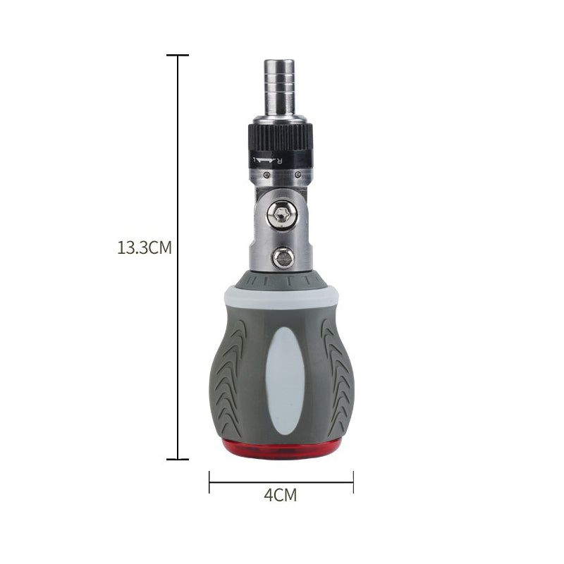 Versatile 8-in-1 Magnetic Ratcheting Screwdriver Bit Kit