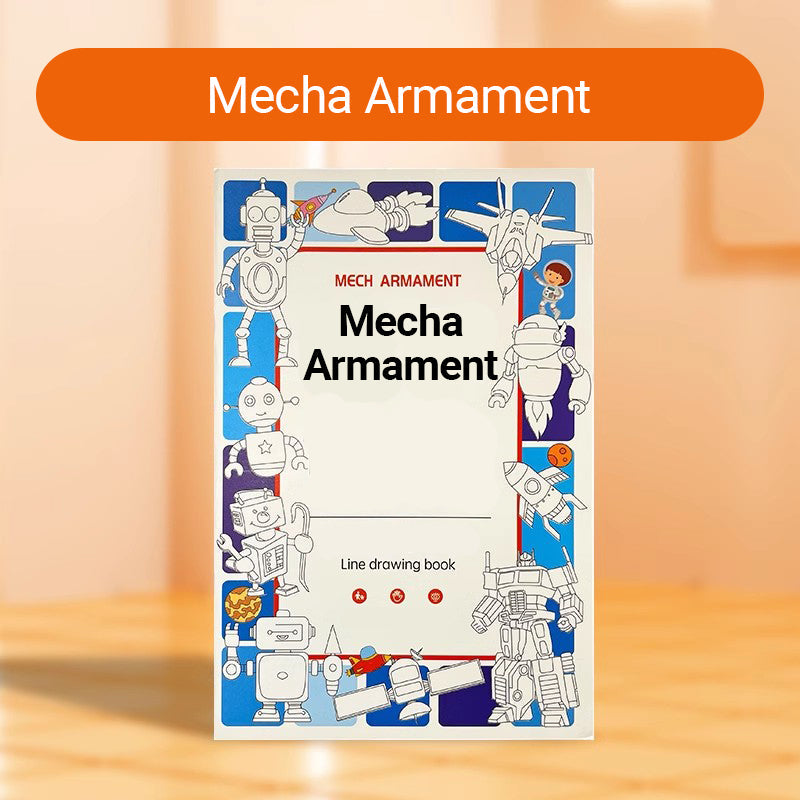 Children's Interesting Line Drawing Copy Sketchbook