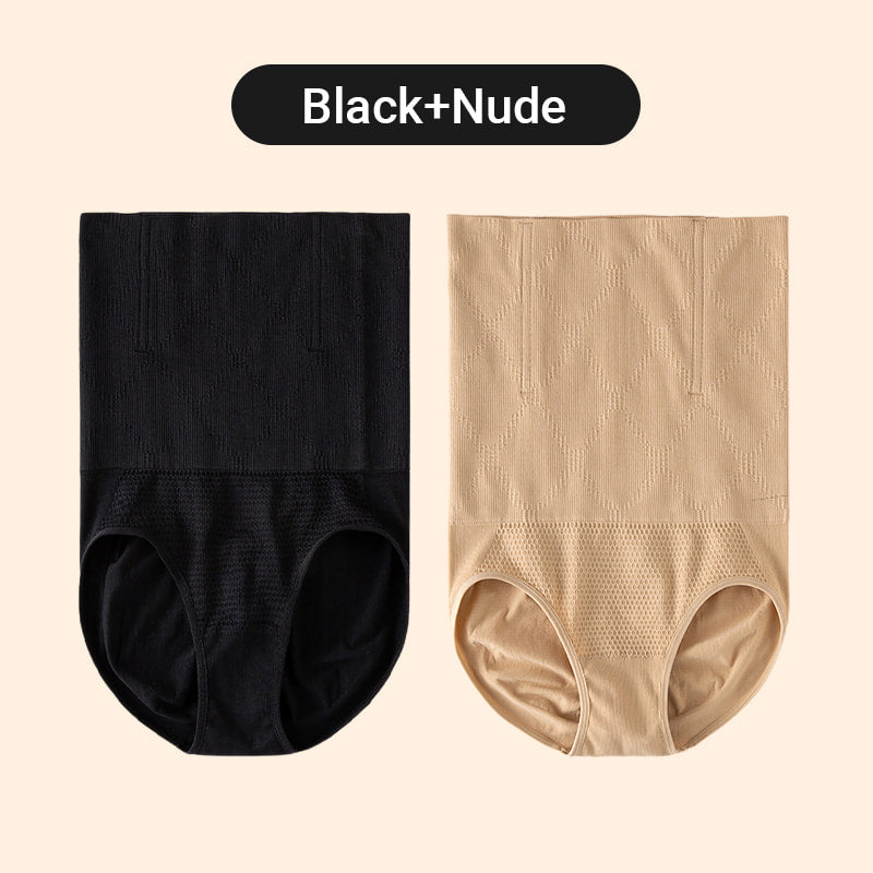 Women’s High-waist Tummy-control All-day Lift Shapewear Panties (2 Packs)
