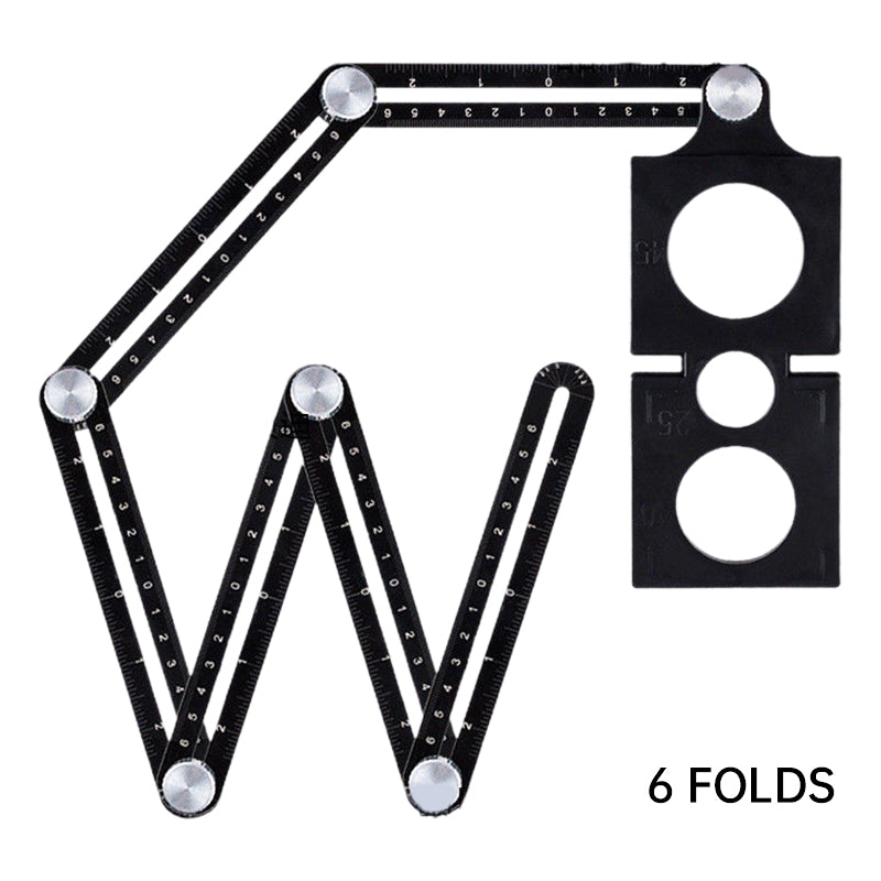 🔥HOT SALE 50%OFF🔥Multi Angle Foldable Measuring Ruler with Holes Positioning