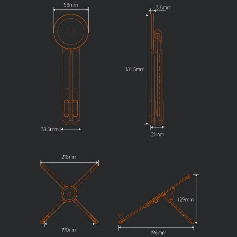 4-in-1 Multifunctional Magnetic Device Stand