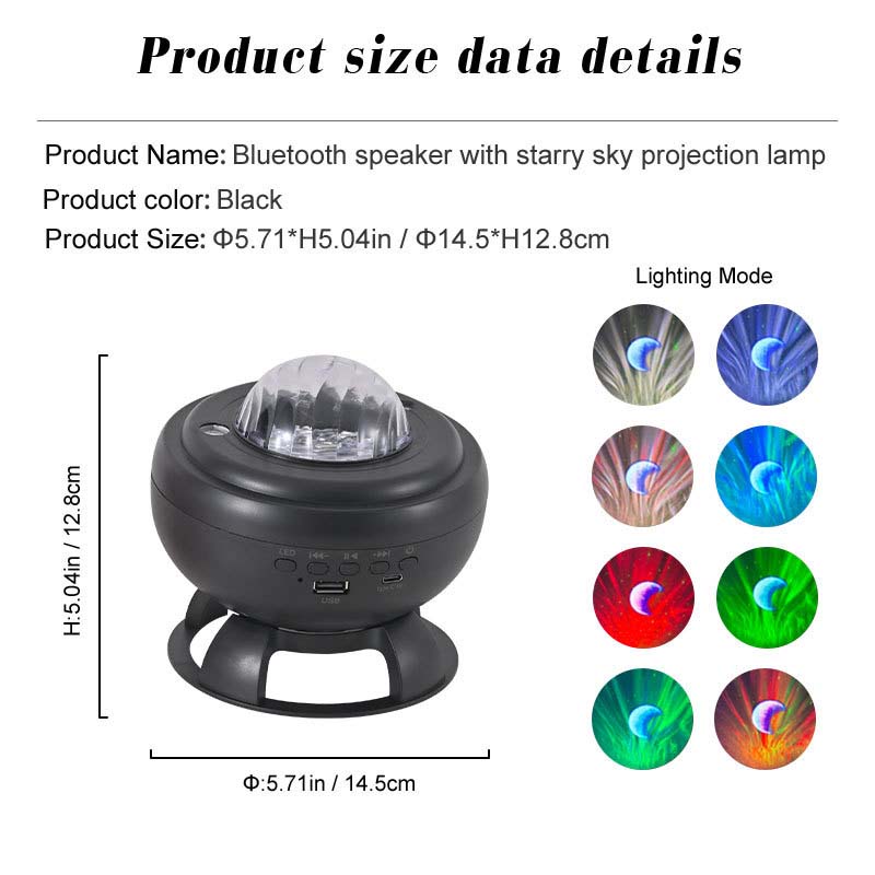 🥳2026 HOT SALE🥳💞50K+ SOLD!🌌🔊 50% OFF! Starry Sky Projection Speaker – Soothing lights & sound. Easy remote, long battery. A peaceful bedtime companion. 😴💤