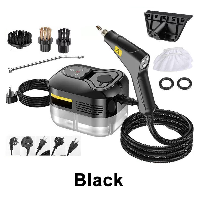 🧼 50% OFF NOW! 💨 Handheld Steam Cleaner – 105°C High Temp, 6-Level Adjustable Steam & 9 Accessories 🚿