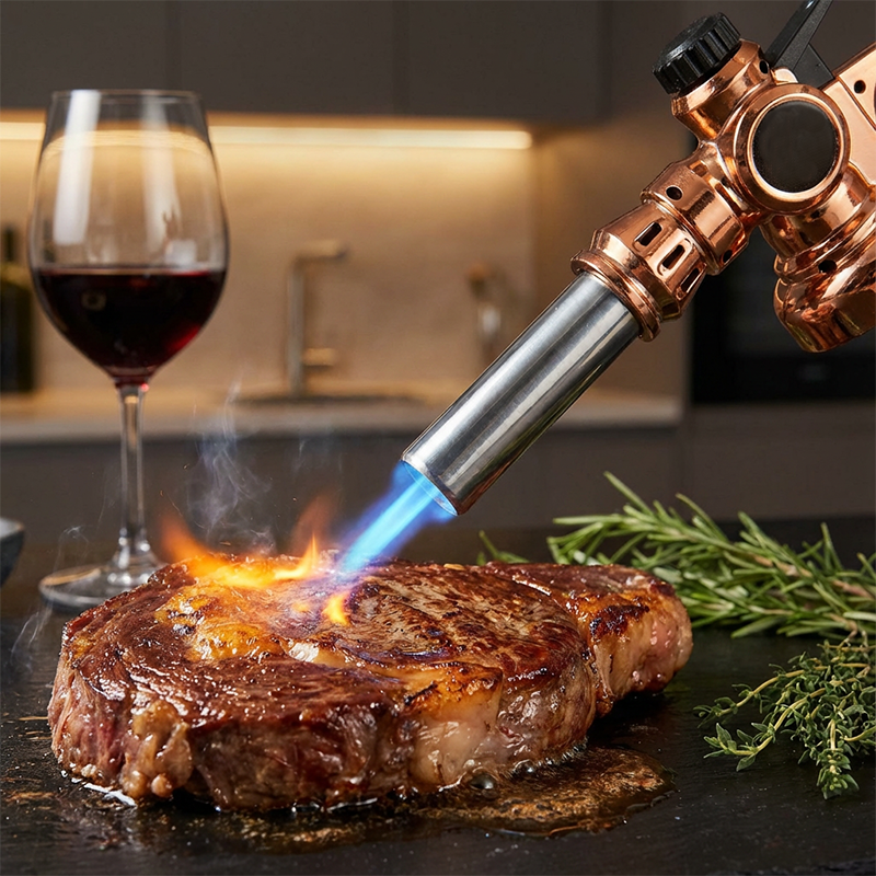 Professional Butane Torch Head with Automatic Ignition