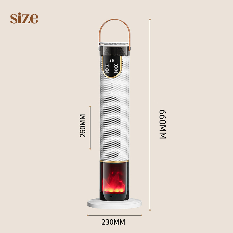 2000W Electric Space Heater with Humidifier & 3D Flame Effect