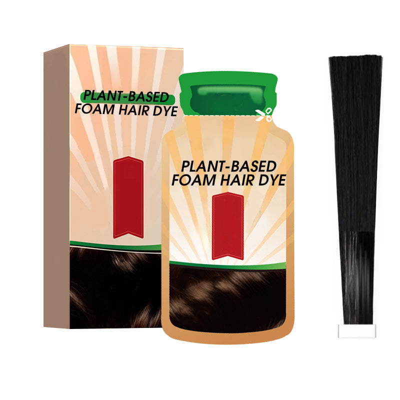 Plant-Based Foam Hair Dye for Gray Coverage