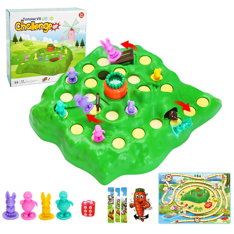Multi-Play Fun Turtle & Hare Race Toy Set