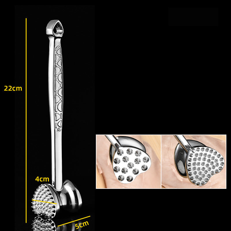 All-in-One Dual-Sided Mallet for Tenderizing Meat