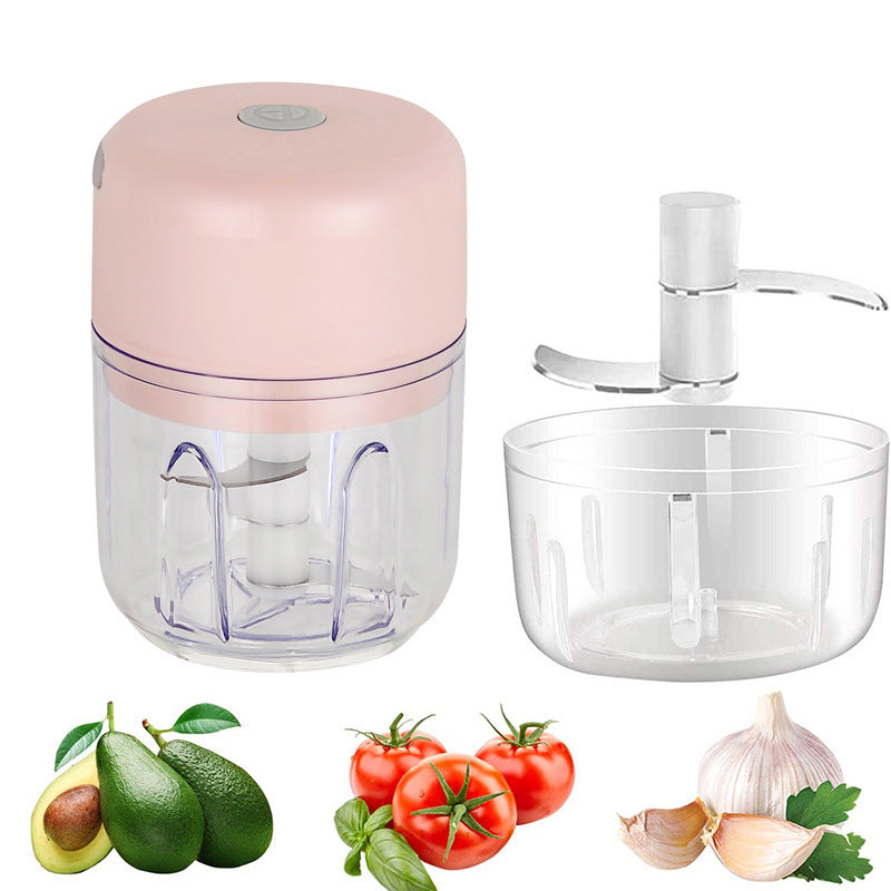 Compact Electric Garlic Press and Chopper