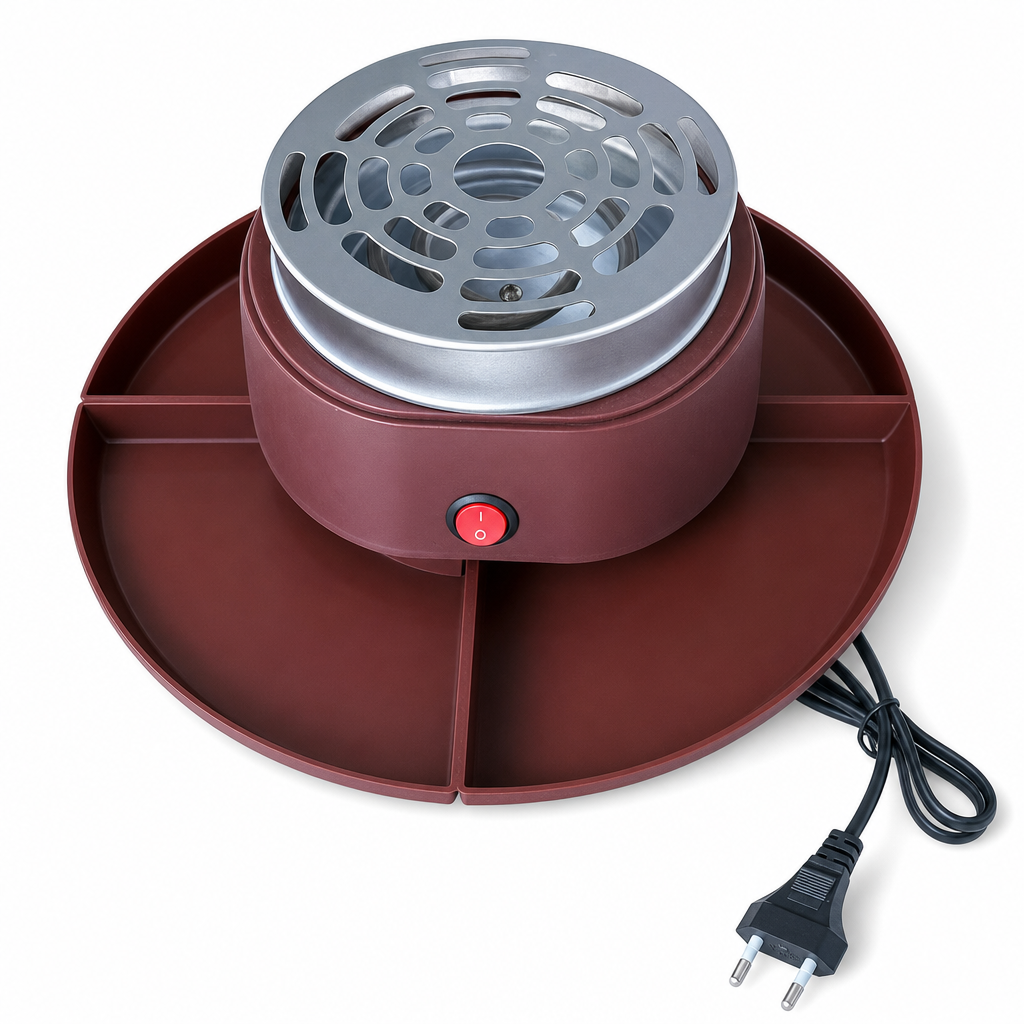 ⏳Limited-time 50% off⏰2-in-1 Electric Chocolate Fondue Melting Pot and Roaster Set with Fruit Platter for Parties⚡♨️🧁