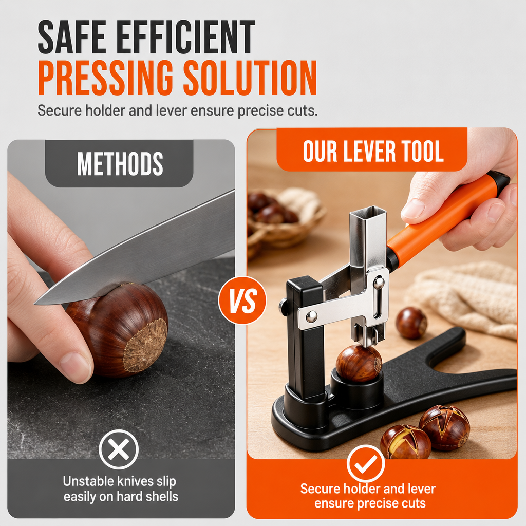 Manual Chestnut Opener Press Type Nut Cracker