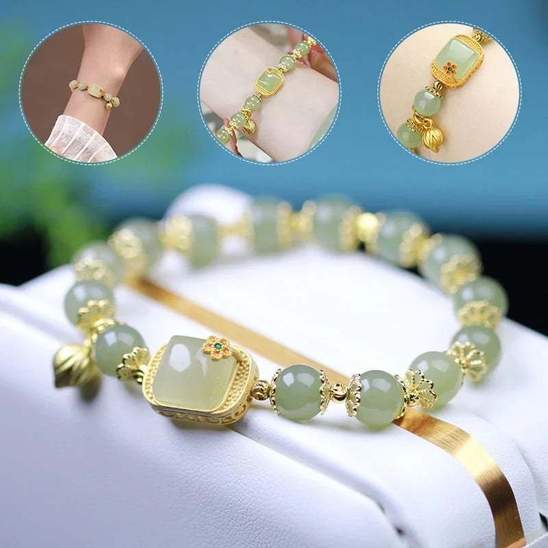 🔥 HOT SALE 🔥Hotan Jade Beaded Bracelet