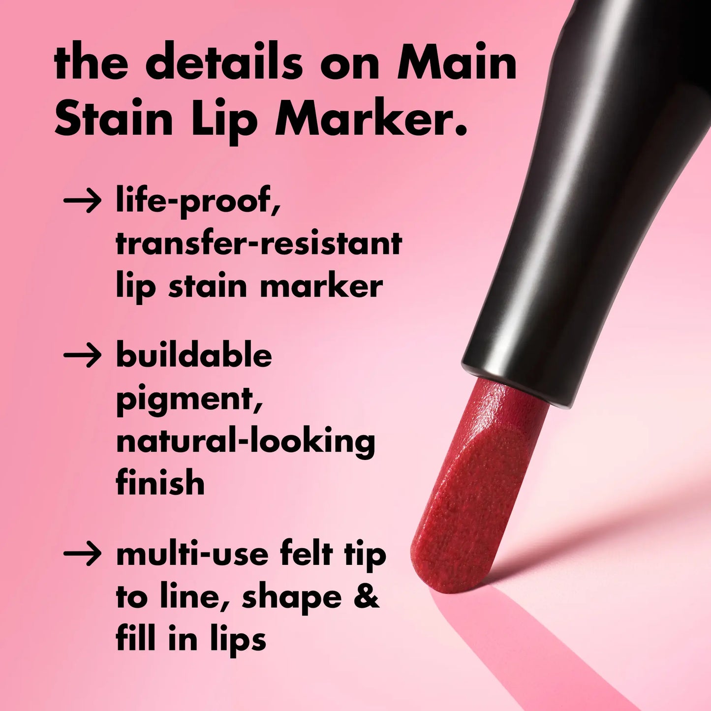 e.l.f Main Stain Lipliner Marker - Long-Lasting Lip Color Tool for Precise Lip Definition (Beauty & Personal Care Makeup Accessory)