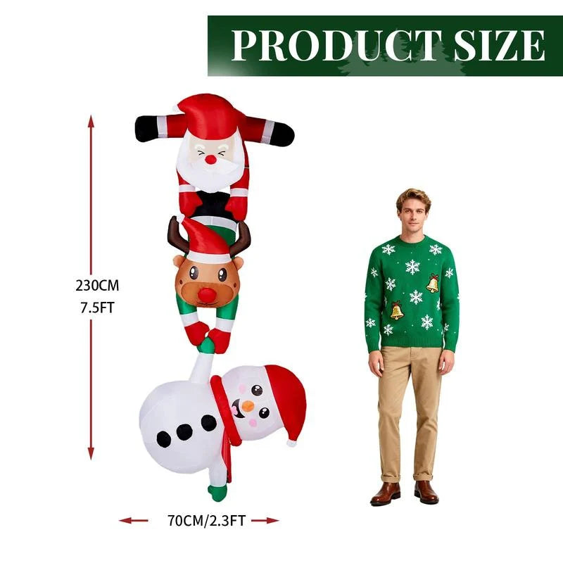 🎅🦌 Blow-Up Christmas Yard Decor – 50% OFF! Built-in LEDs, waterproof polyester, auto-inflates in seconds – magical holiday display. ⛄️