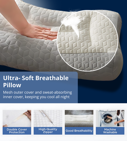 💕The Best Sleep Partner - Neck - relieving Pillow with Zoned Design