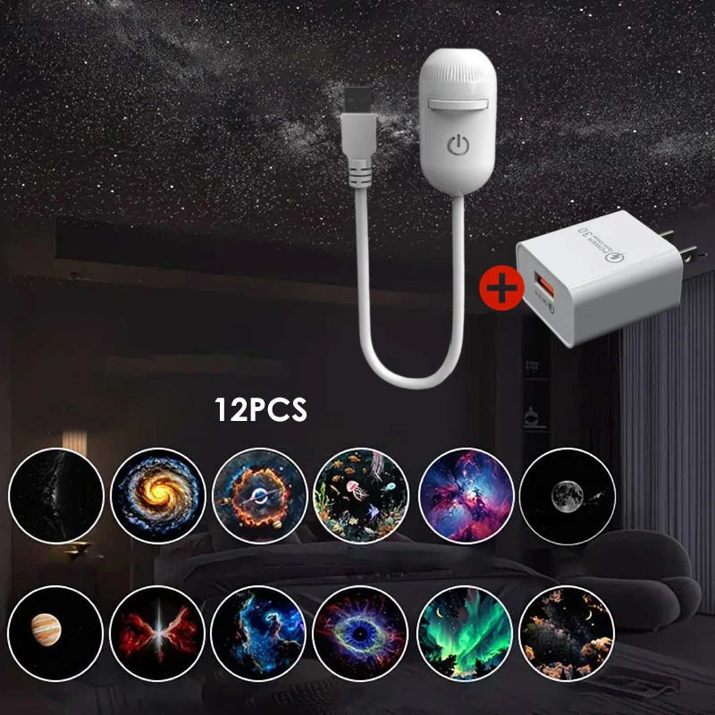 🔭 50% OFF NOW! 🌌 2-in-1 Starry Sky Projector & Night Light – Dual Modes, Interchangeable Films & USB Powered – Calm Nights, Magical Rooms 🛌