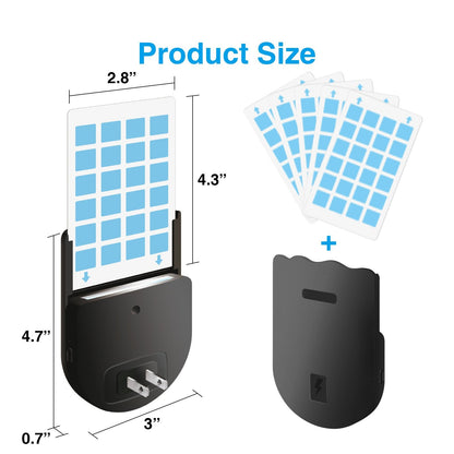 (1 Device + 5 Refills)Fruit Fly Traps for Indoors,Gnat Traps for House Indoor Plug-in Light for Flies
