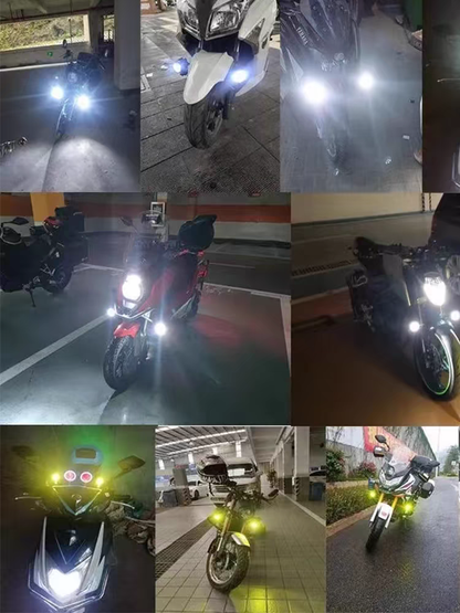 Universal Motorcycle LED Strong Light High and Low Beam Spotlight