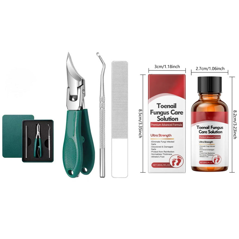 🦶  Heavy‑Duty 3‑Pcs Toenail Grooming Kit – Sharp, Ergonomic, Travel‑ready ✨