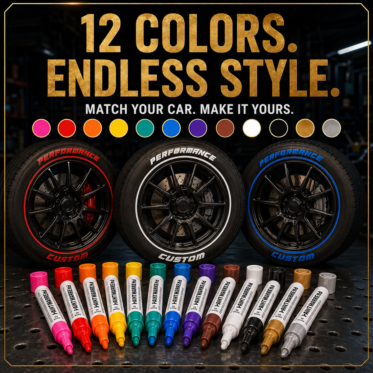 ⏳🔥LIMITED-TIME 50% OFF! ⏰Oil-Based Waterproof Tire Marker Pen