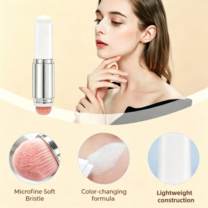 🎉[OFFICIAL PRODUCT] BLANC Cover Cream Stick V / Detachable Brush - Korean Color-Changing Foundation Stick with Collagen Capsules (0.45 oz)