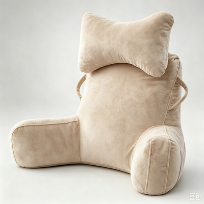 🥳2026 HOT SALE🥳💞50K+ SOLD! 🛋️📖 50% OFF! Multi‑Functional Waist Support Reading Pillow – High‑back support, cushioned headrest & padded side armrests. Velvet‑feel cover, removable washable – perfect for bed, sofa & floor!  🛏️💤