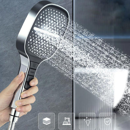 Large Panel Square 8-speed Booster Shower Head