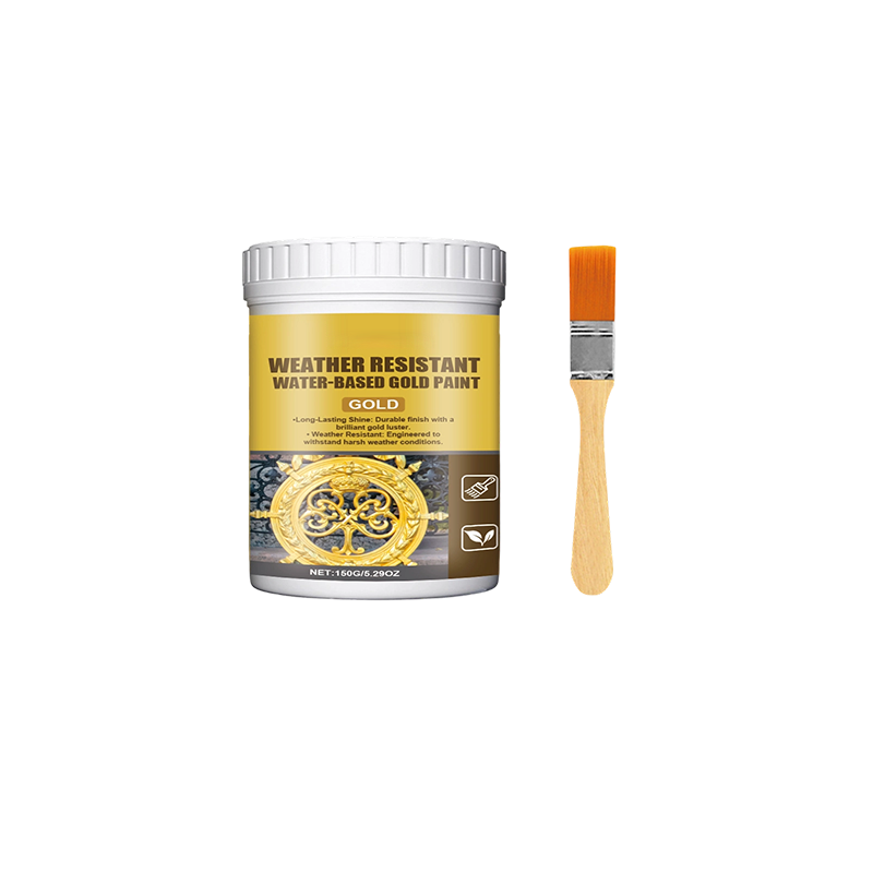 Weather Resistant Water-Based Gold Paint