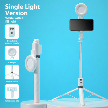 ⏳Time-Limited Special⏰180cm Smart Face-Tracking PTZ Selfie Stick – 360° Auto Follow Phone Tripod with Fill Light, 4-Axis Anti-Shake for Live Streaming & Video Shooting