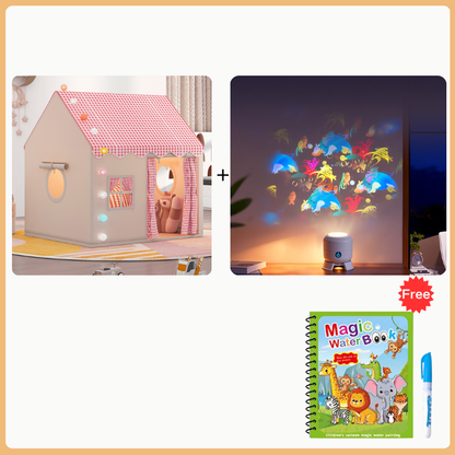 🎪 LIMITED‑TIME 50% OFF! ✨ Magical Kids Indoor Play Tent House – Cozy Playhouse & Reading Nook with Fairy Lights 🧸