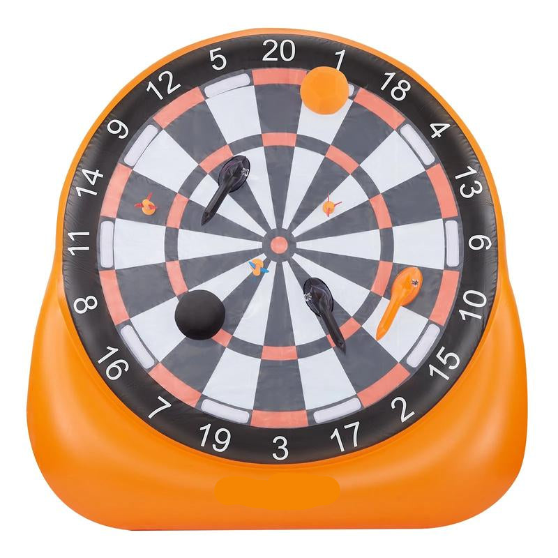 Inflatable soccer dartboard, giant soccer dartboard, comes with 2 soccer balls and air pump, can be set up in 3 minutes, ideal for large garden games.