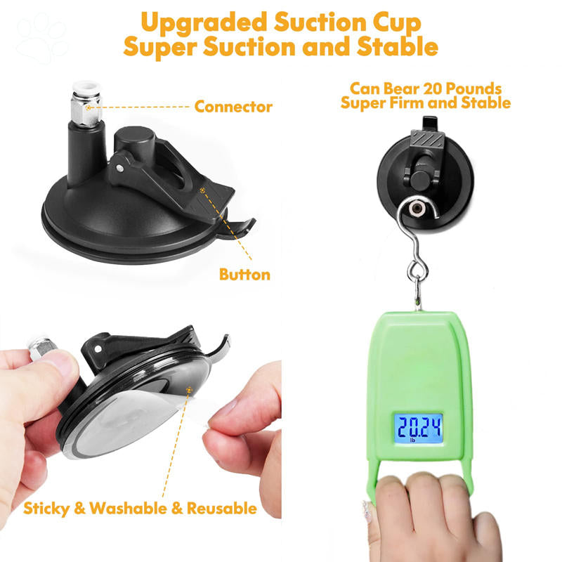 Suction Cup Handheld Cat Feather Toys