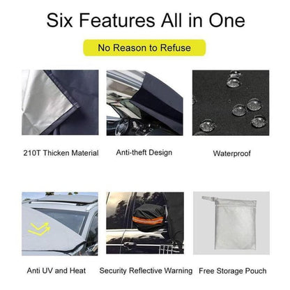 Block Snow & Ice Instantly! Magnetic Windshield Cover