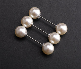 ✨Pearl Brooch Pins,Safety Pins for Clothing Dress pants skirt Cardigan Collar，Faux Pearl Rhinestones Brooches for Women Girls Pants Extender Safety Pins