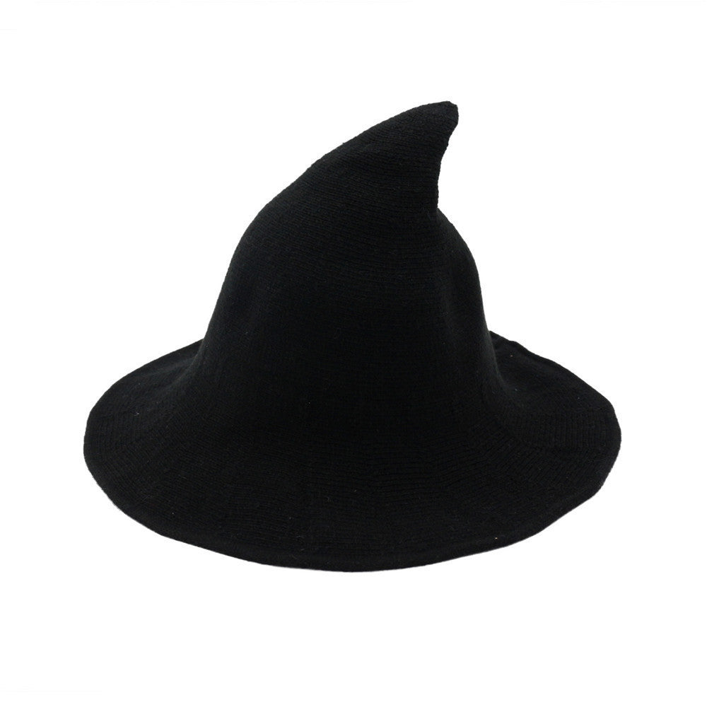🔥Last Day 49% OFF👻Women Gothic Knitting Black Wizard Hat
