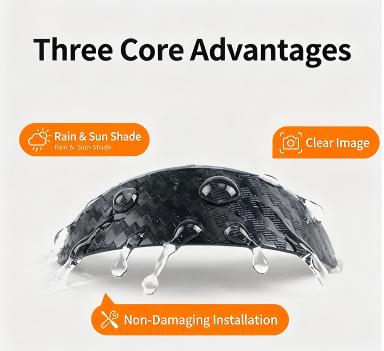🥳HOT SALE🥳💞50K+ SOLD! Camera Rain Shield – From 16.99$ (4pk)! Blocks rain, clear view & easy install. Safe reversing – grab yours! ✅