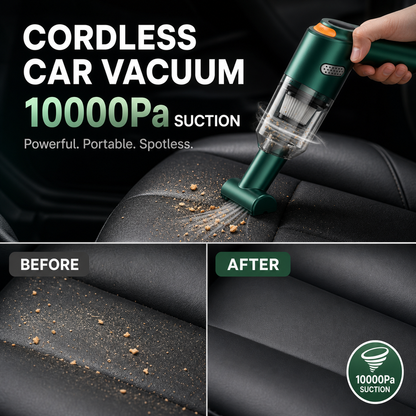 🎉 2026 Sale — Over 142,000 Sold! 🧹 Cordless Car Vacuum – 10000Pa Suction & 4000mAh Battery 🚗
