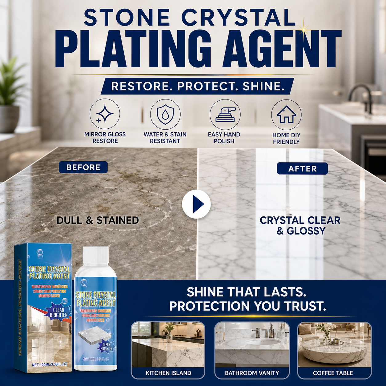 🥳2026 HOT SALE🥳💞50K+ SOLD!🔧✨ Stone Crystal Countertop Scratch Repair – Fills & smooths scratches, restores glossy shine. No need to replace – repair & protect! 🛡️💎 🥳2026 HOT SALE🥳💞50K+ SOLD!🔧✨