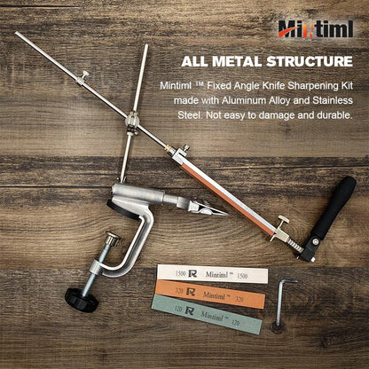 🔥( Christmas Hot Sale - 30% Off ) PRO KNIFE Sharpener With 4 Whetstones