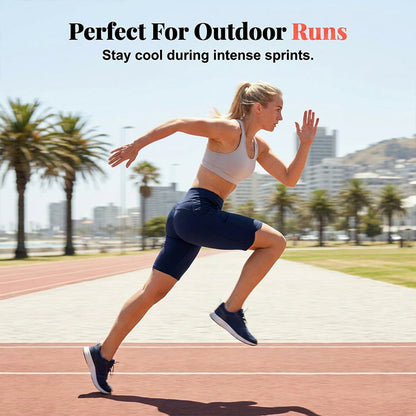 High-Waist Bermuda Shorts – Tummy Control & 4-Way Stretch