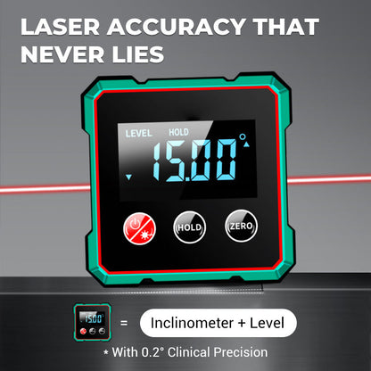 📢🔧 HOT SALE 49% OFF 🔥4-Side Magnetic Digital Angle Gauge with Laser