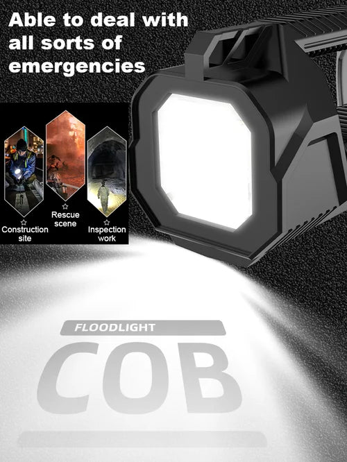 New German 1000000 lumen waterproof floodlight, large hand-held floodlight