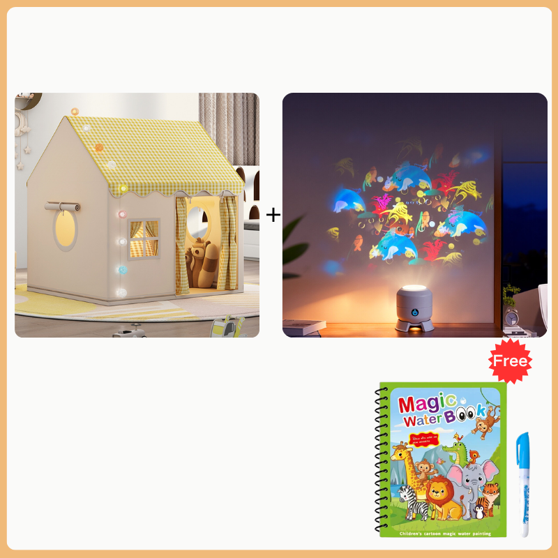 🎪 LIMITED‑TIME 50% OFF! ✨ Magical Kids Indoor Play Tent House – Cozy Playhouse & Reading Nook with Fairy Lights 🧸