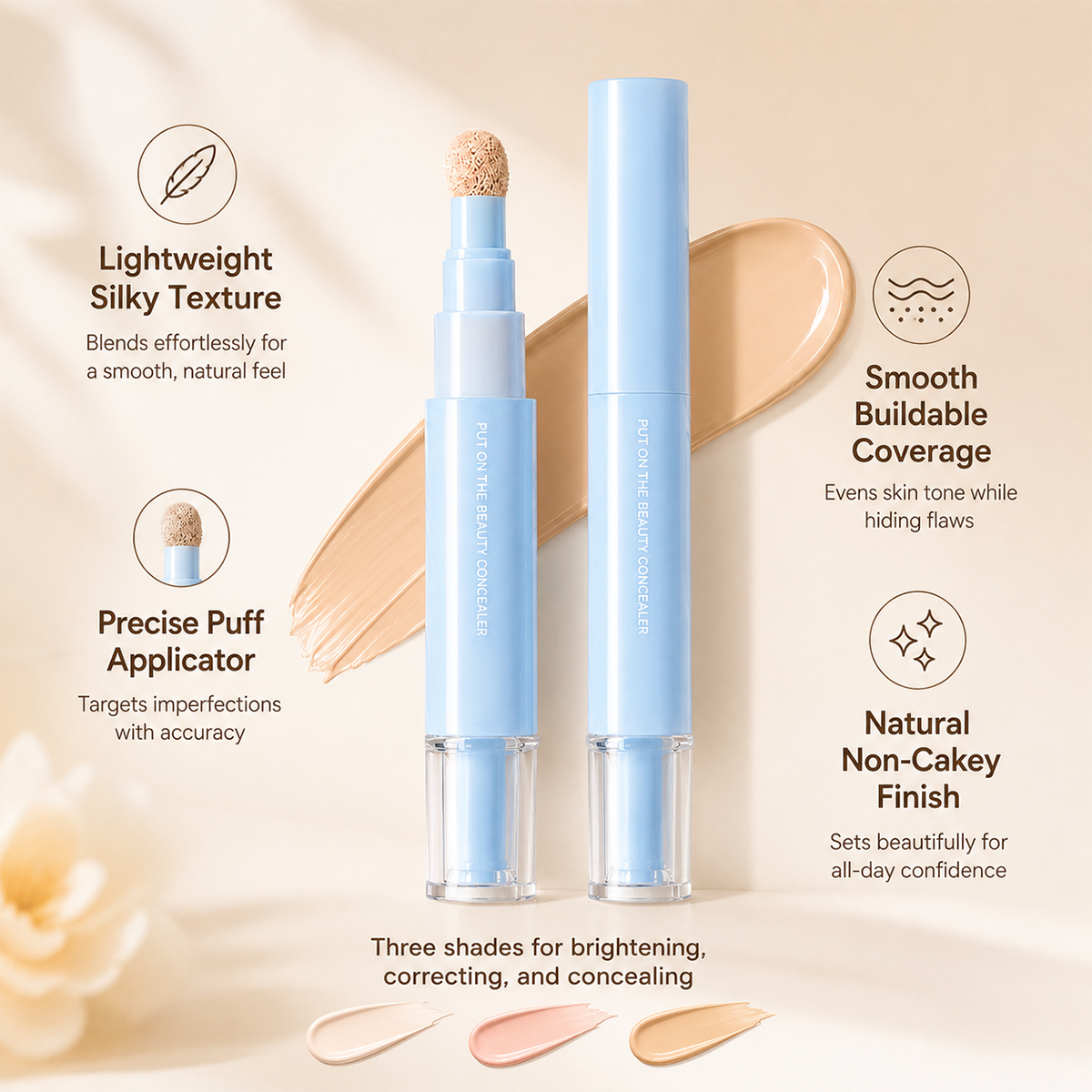 💖 LIMITED‑TIME 50% OFF! ✨ 41,258 Sold – Multipurpose Concealer & Foundation – Flawless Coverage, 24H Long-Lasting & Hydrating 💄