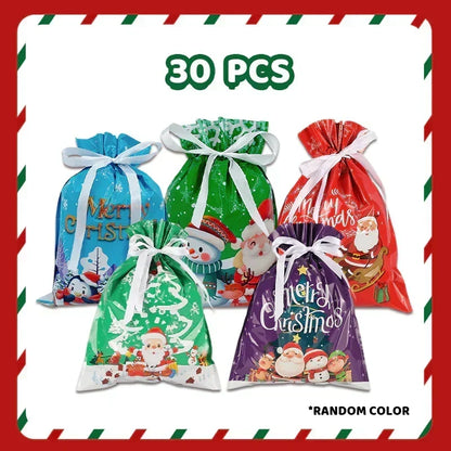 Premium Christmas Drawstring Gift Bag