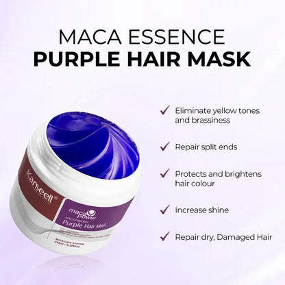Karseell Purple Hair Mask ✨ Professional Neutralizes Brass & Yellow Tones For Blonde Silver Gray Highlighted Hair